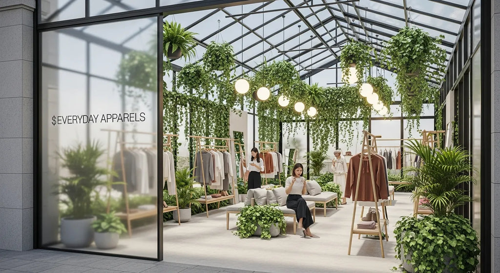 Everyday Apparels at Gaysorn Village: a greenhouse-inspired boutique that turns retail into a moment of calm