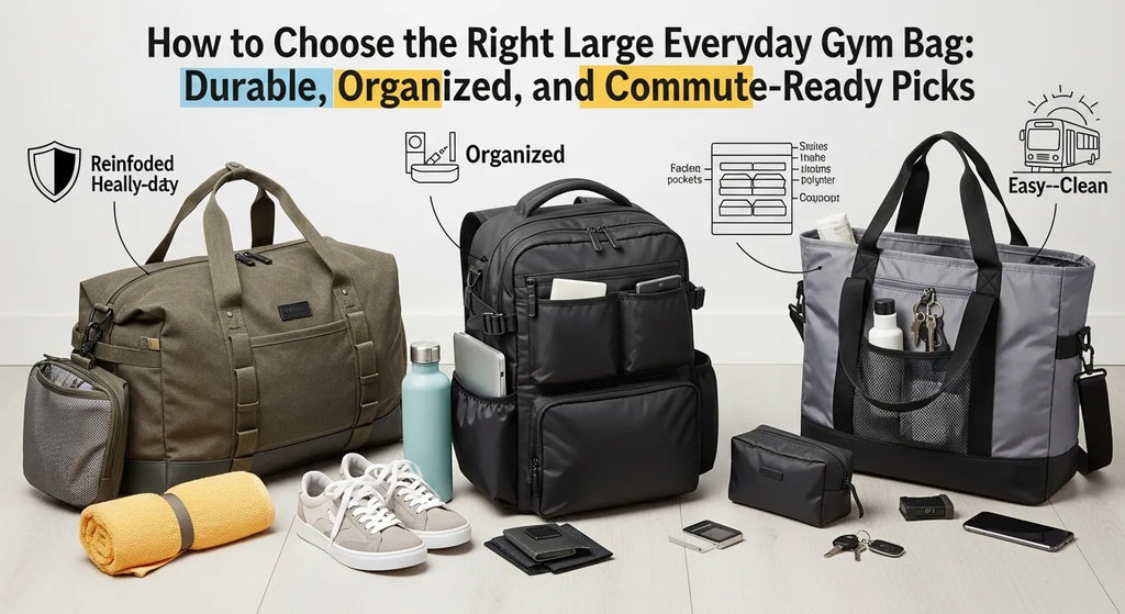 How to Choose the Right Large Everyday Gym Bag: Durable, Organized, and Commute-Ready Picks