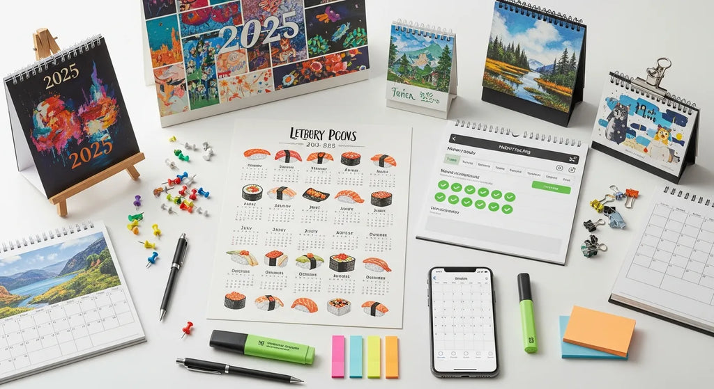 2025 Calendar Roundup: From Letterpress Sushi Sheets to Habit-Tracking Displays — How to Choose, Display, and Use Calendars That Matter