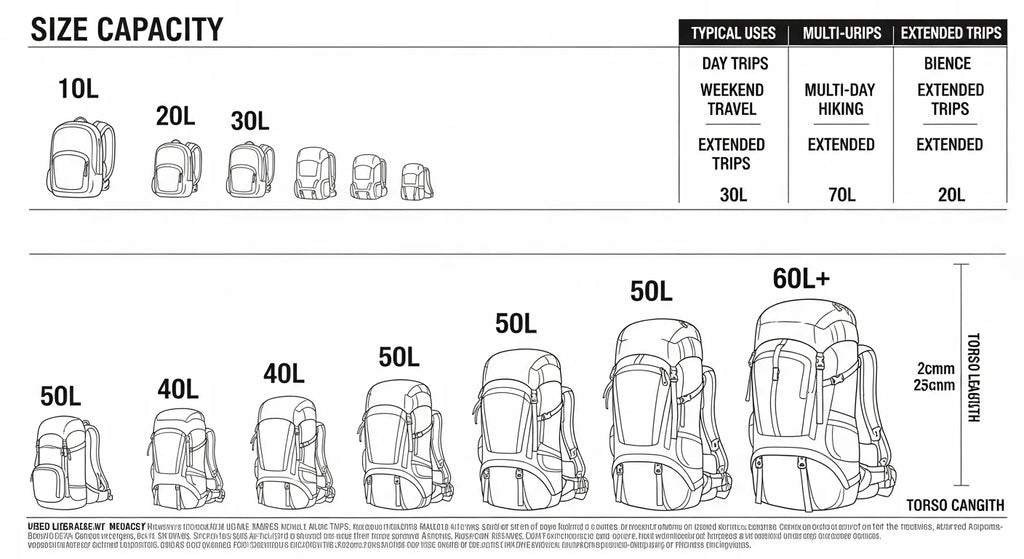 How Many Liters Do You Need? The Complete Backpack Size Chart and Packing Guide