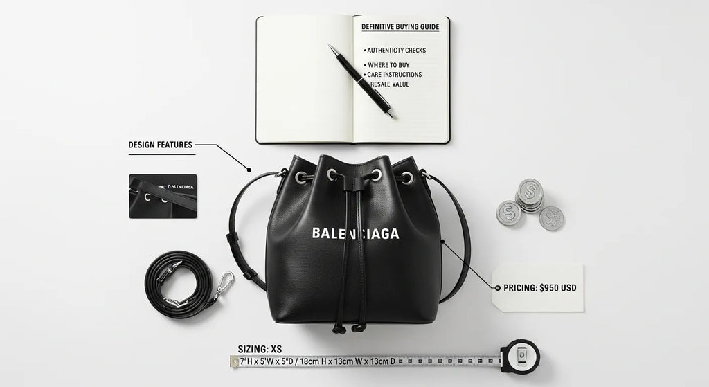 Balenciaga Everyday XS Drawstring Bucket Bag: Design, Sizing, Pricing and the Definitive Buying Guide