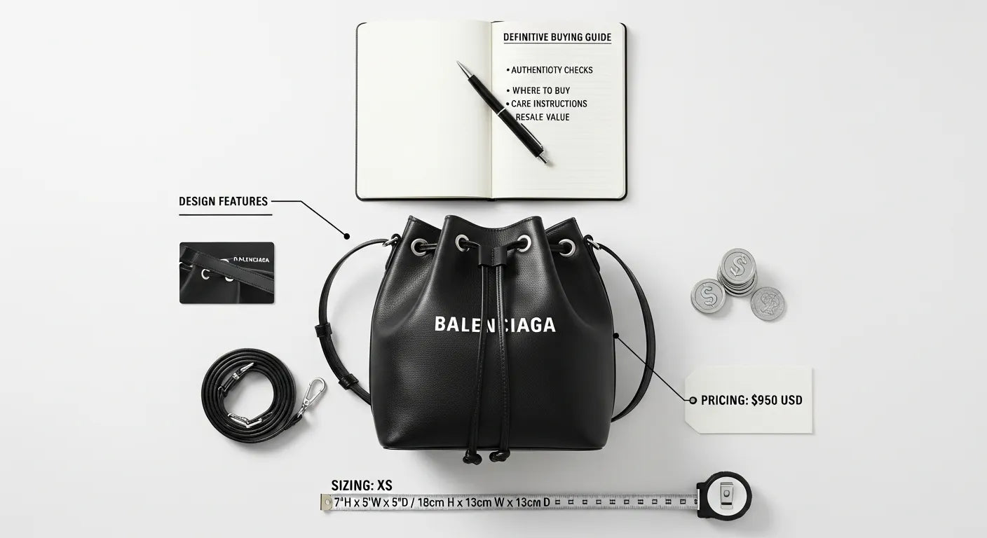 Balenciaga Everyday XS Drawstring Bucket Bag: Design, Sizing, Pricing and the Definitive Buying Guide