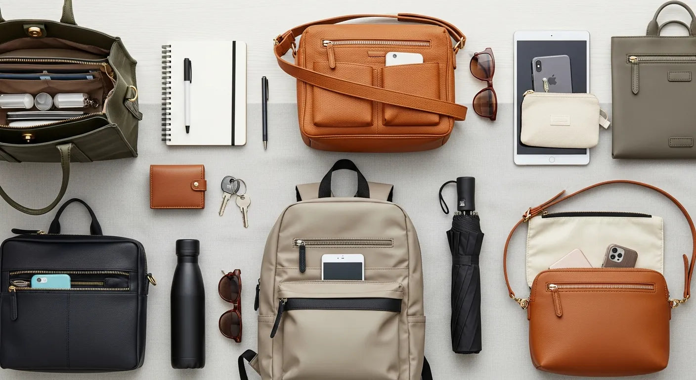 Best Everyday Bags with Lots of Pockets: Organized Purses for Work, Travel and Daily Life