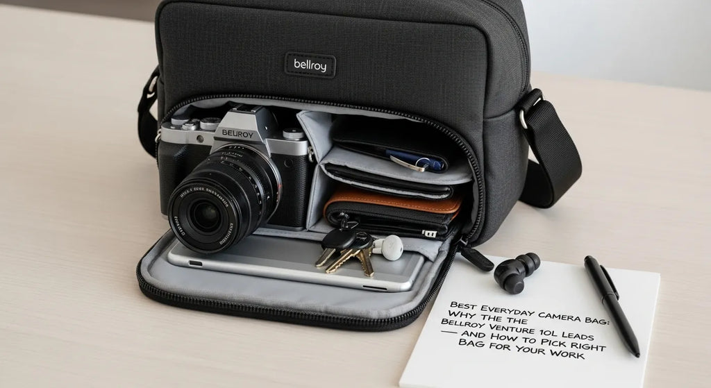 Best Everyday Camera Bag: Why the Bellroy Venture 10L Leads — and How to Pick the Right Bag for Your Work