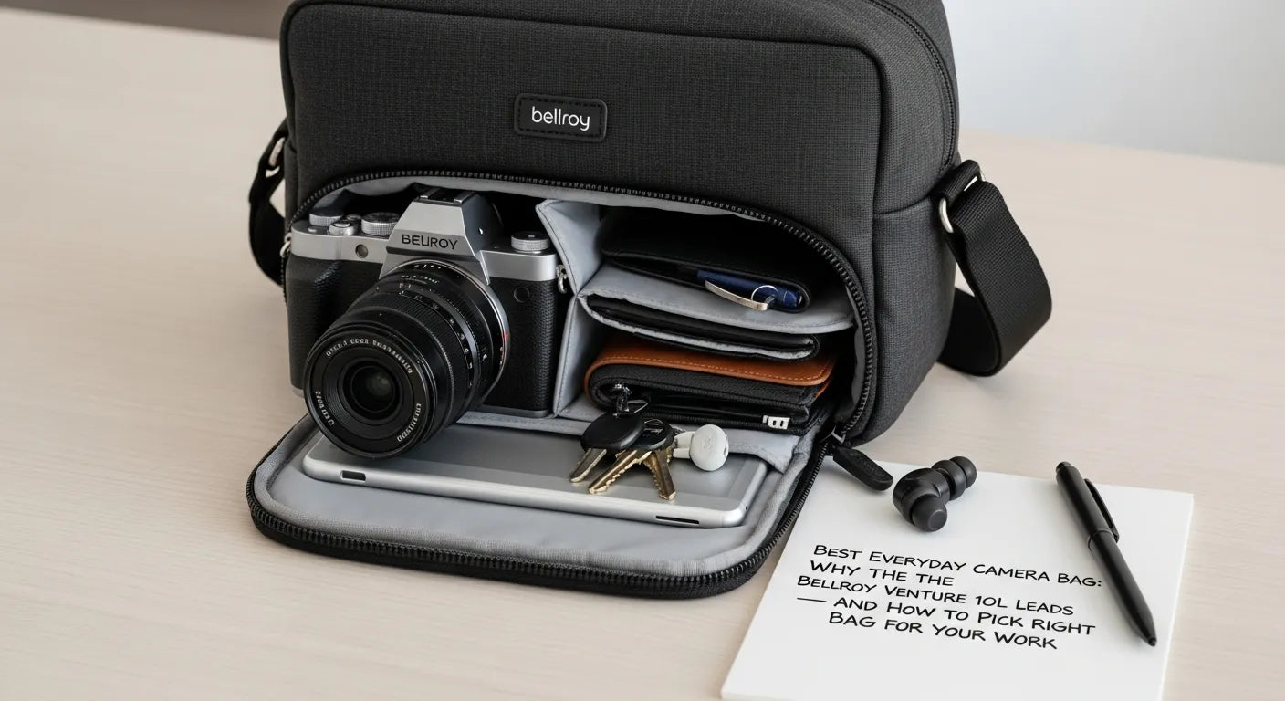 Best Everyday Camera Bag: Why the Bellroy Venture 10L Leads — and How to Pick the Right Bag for Your Work