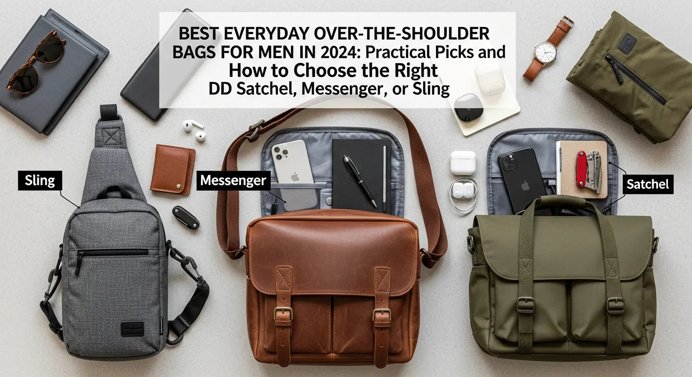 Best Everyday Over-the-Shoulder Bags for Men in 2024: Practical Picks and How to Choose the Right EDC Satchel, Messenger, or Sling