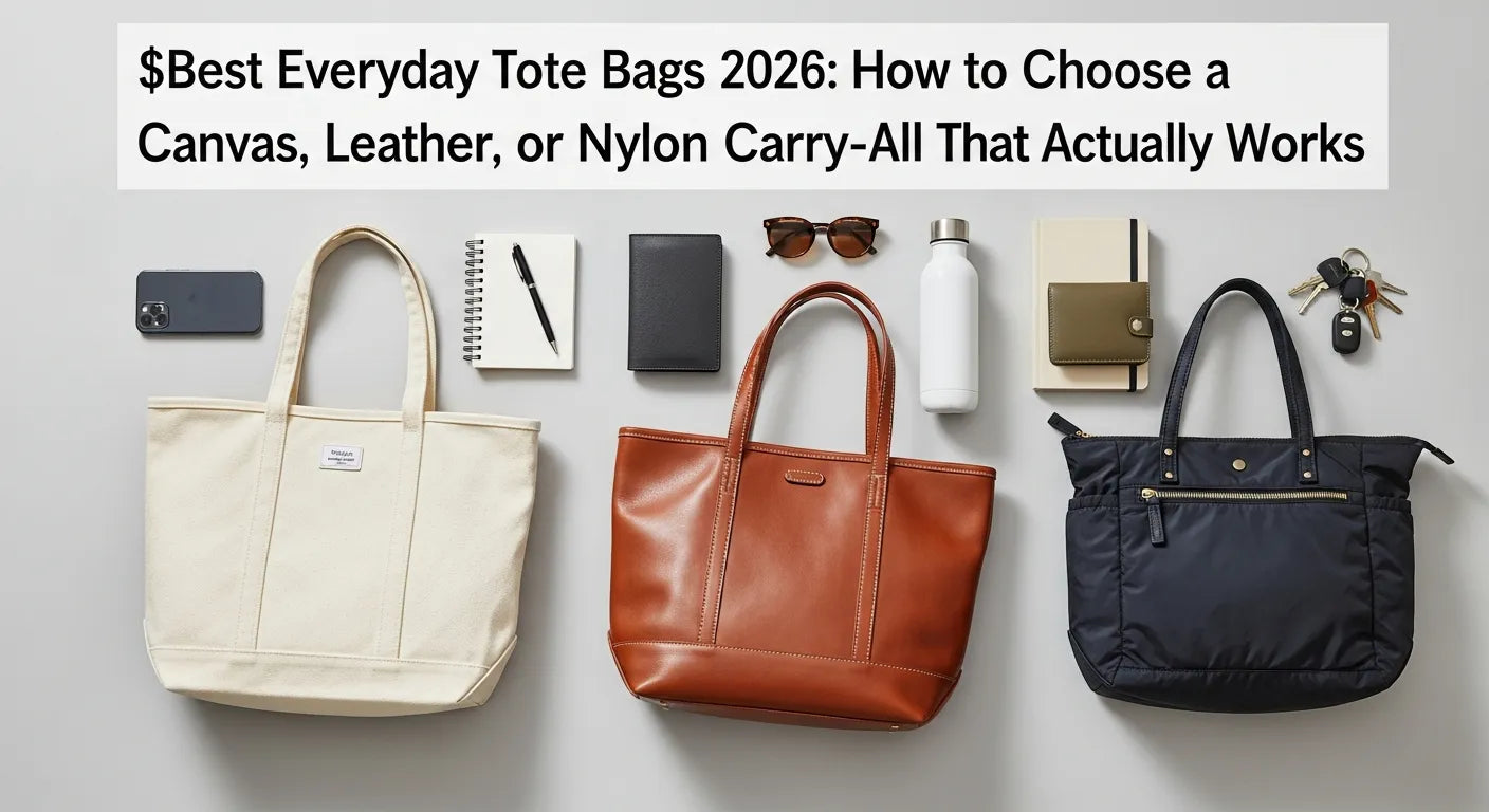 Best Everyday Tote Bags 2026: How to Choose a Canvas, Leather, or Nylon Carry-All That Actually Works