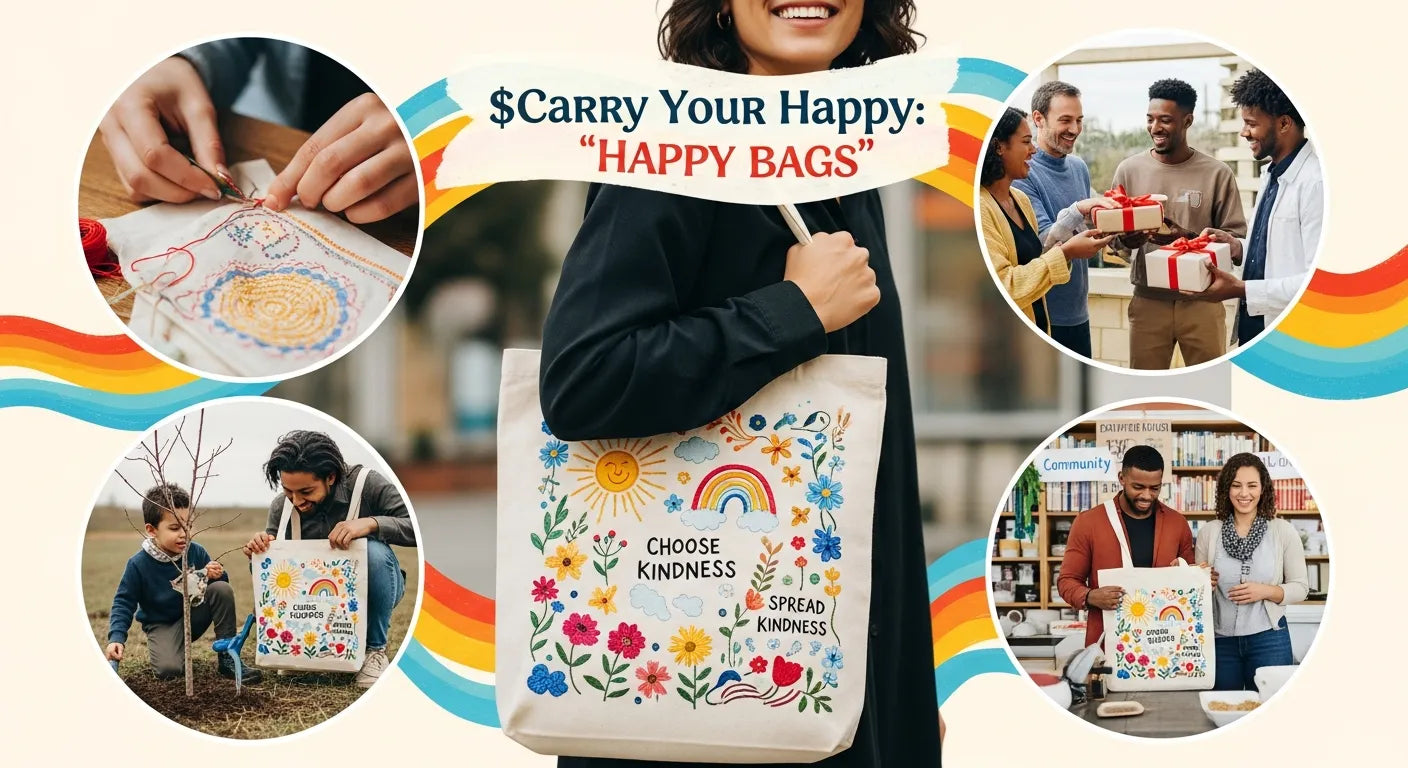 Carry Your Happy: How Personalized, Handmade and Sustainable “Happy Bags” Lift Mood, Give Back and Change Gifting
