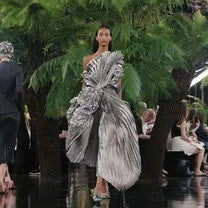 Dior shows pleated, sculptural haute couture dresses in Paris