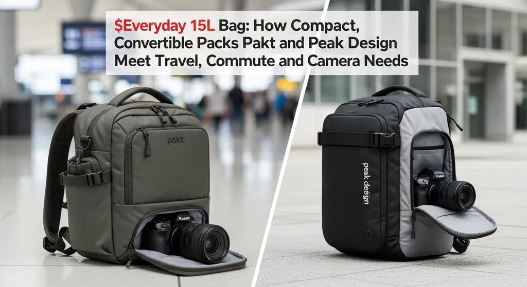 Everyday 15L Bag: How Compact, Convertible Packs from Pakt and Peak Design Meet Travel, Commute and Camera Needs