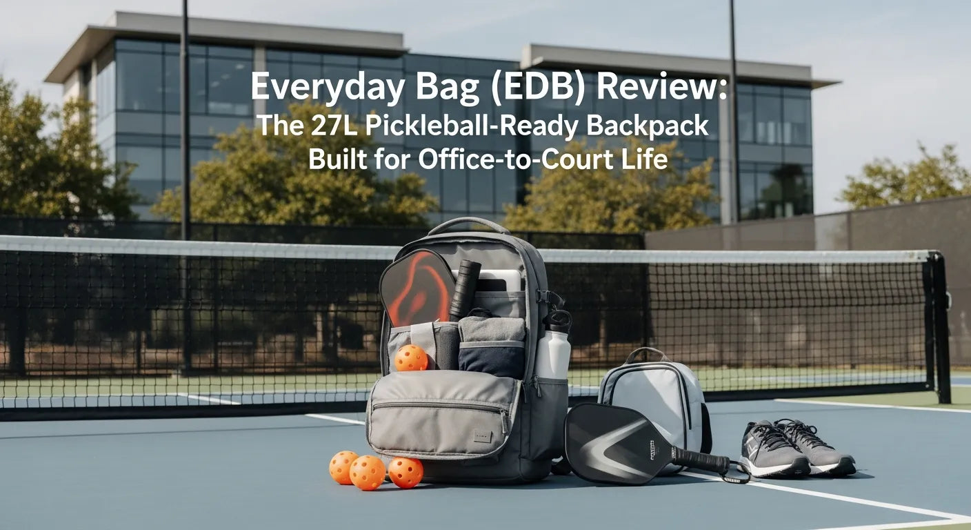 Everyday Bag (EDB) Review: The 27L Pickleball-Ready Backpack Built for Office-to-Court Life