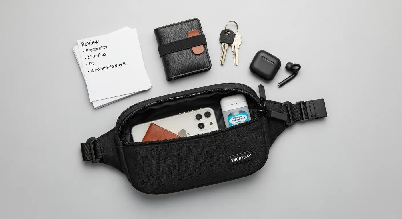 Everyday Belt Bag — Black Review: Practicality, Materials, Fit, and Who Should Buy It