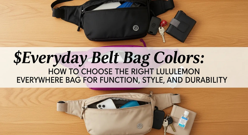 Everyday Belt Bag Colors: How to Choose the Right lululemon Everywhere Bag for Function, Style, and Durability