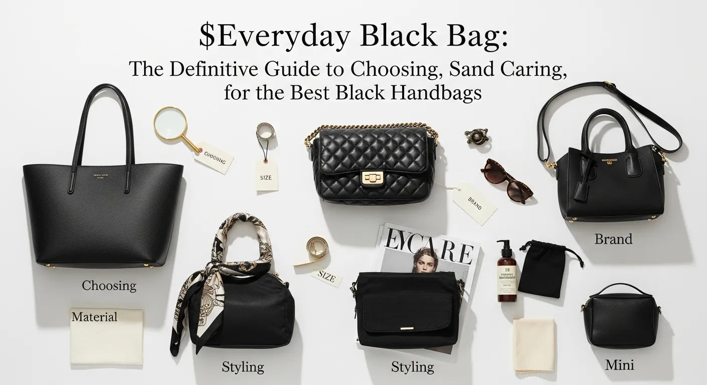 Everyday Black Bag: The Definitive Guide to Choosing, Styling, and Caring for the Best Black Handbags