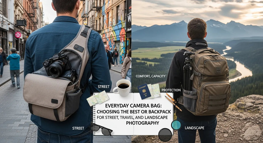 Everyday Camera Bag: Choosing the Best Sling or Backpack for Street, Travel and Landscape Photography