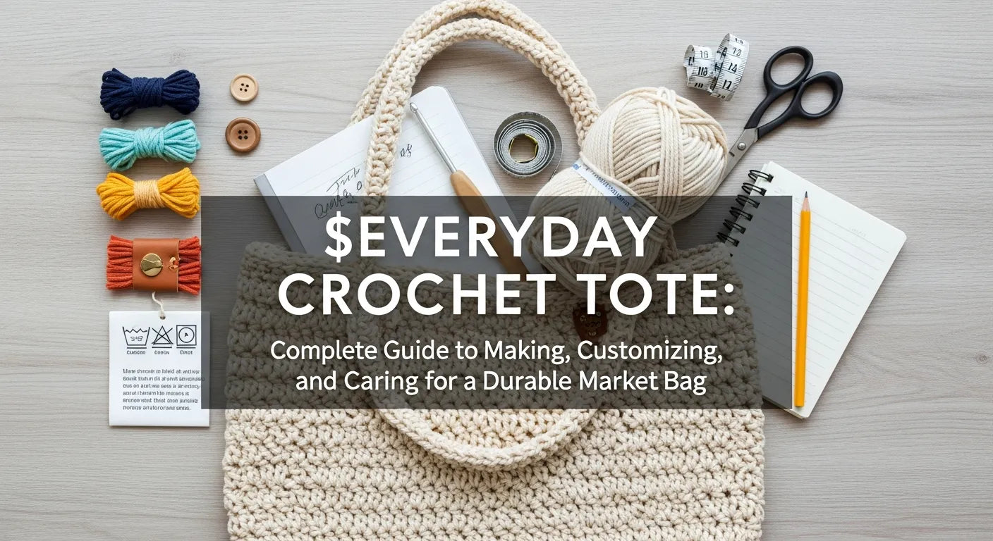 Everyday Crochet Tote: Complete Guide to Making, Customizing, and Caring for a Durable Market Bag