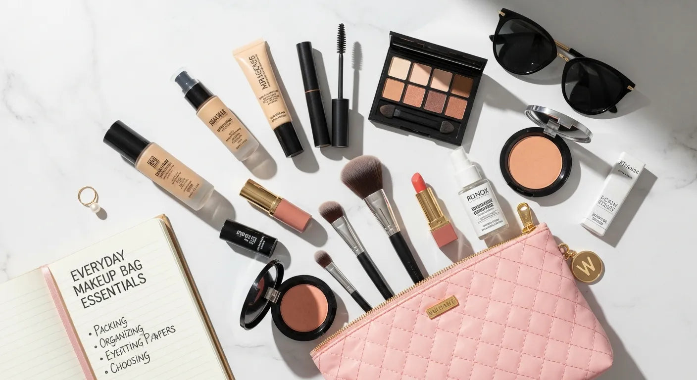 Everyday Makeup Bag Essentials: The Complete Guide to Packing, Organizing, and Choosing the Right Cosmetic Bag