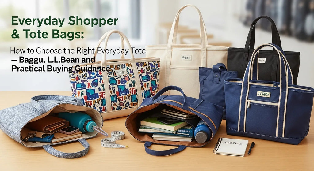 Everyday Shopper & Tote Bags: How to Choose the Right Everyday Tote — Baggu, L.L.Bean and Practical Buying Guidance