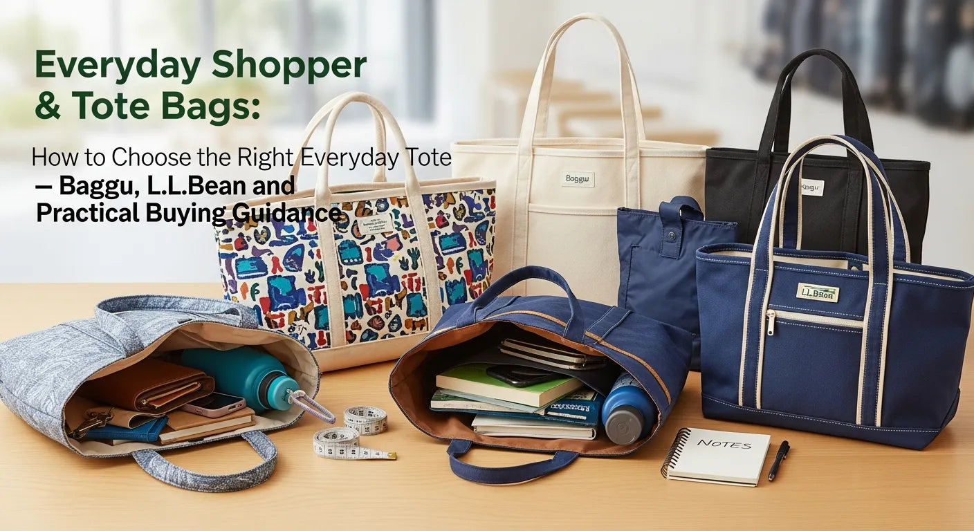 Everyday Shopper & Tote Bags: How to Choose the Right Everyday Tote — Baggu, L.L.Bean and Practical Buying Guidance
