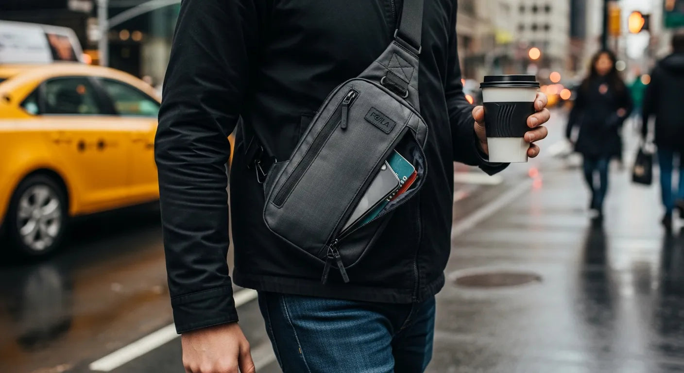 FG/LA Everyday Crossbody Sling Review — A Practical, Sustainable Crossbody for Urban Commuters and Travelers