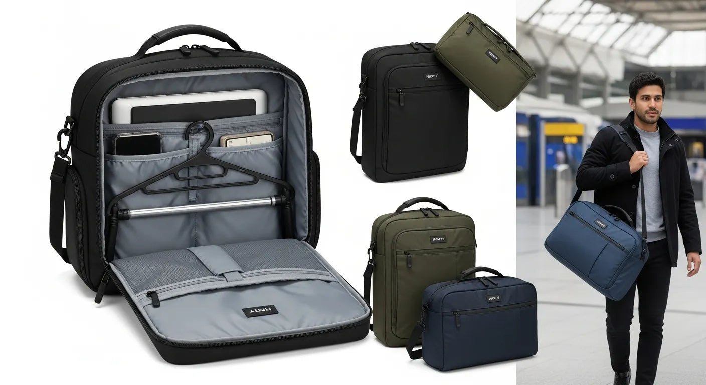 Henty Everyday Travel Bag and the Henty Range: Practical, Packable Garment Bags for Commuters and Travellers