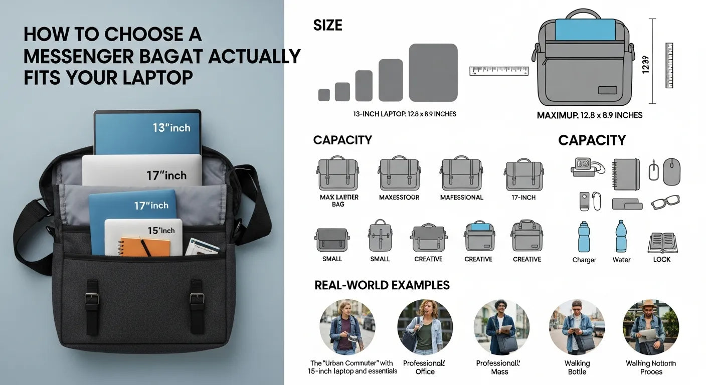 How to Choose a Messenger Bag That Actually Fits Your Laptop: Size, Capacity, and Real-World Examples
