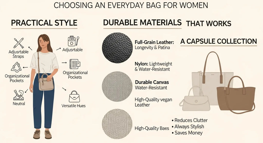 How to Choose an Everyday Bag for Women: Practical Style, Durable Materials, and a Capsule Collection That Works