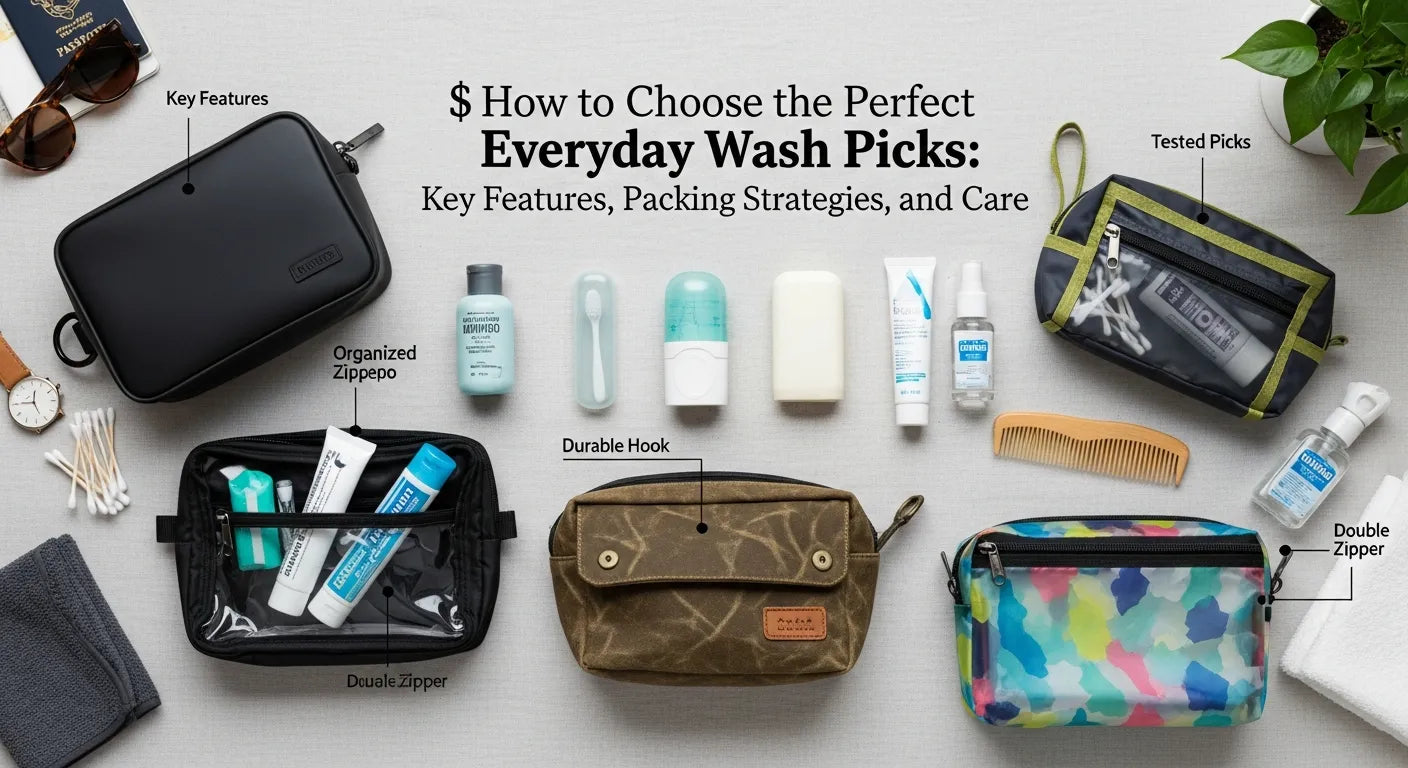 How to Choose the Perfect Everyday Wash Bag: Tested Picks, Key Features, Packing Strategies, and Care