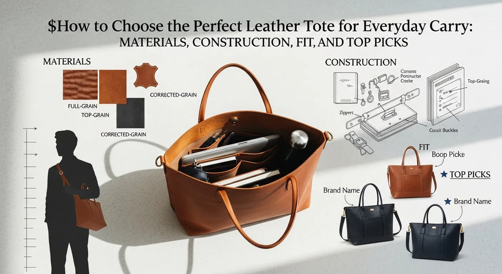 How to Choose the Perfect Leather Tote for Everyday Carry: Materials, Construction, Fit, and Top Picks