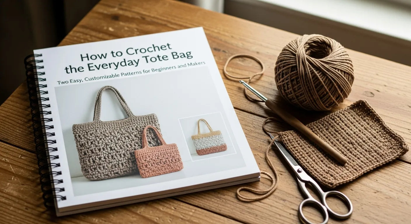 How to Crochet the Everyday Tote Bag: Two Easy, Customizable Patterns for Beginners and Makers