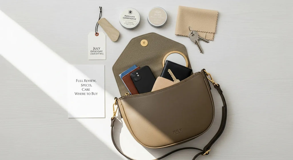 July Everyday Crescent Bag: Full Review, Specs, Care, and Where to Buy