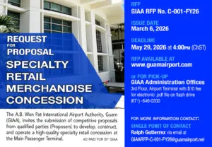 Lotte Duty Free to remain at Guam Airport until December while Speciality Retail tender proceeds