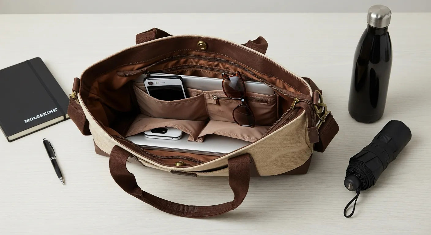 Manuka Everyday Bag Review — Canvas-and-Faux-Leather Tote Built for Daily Use