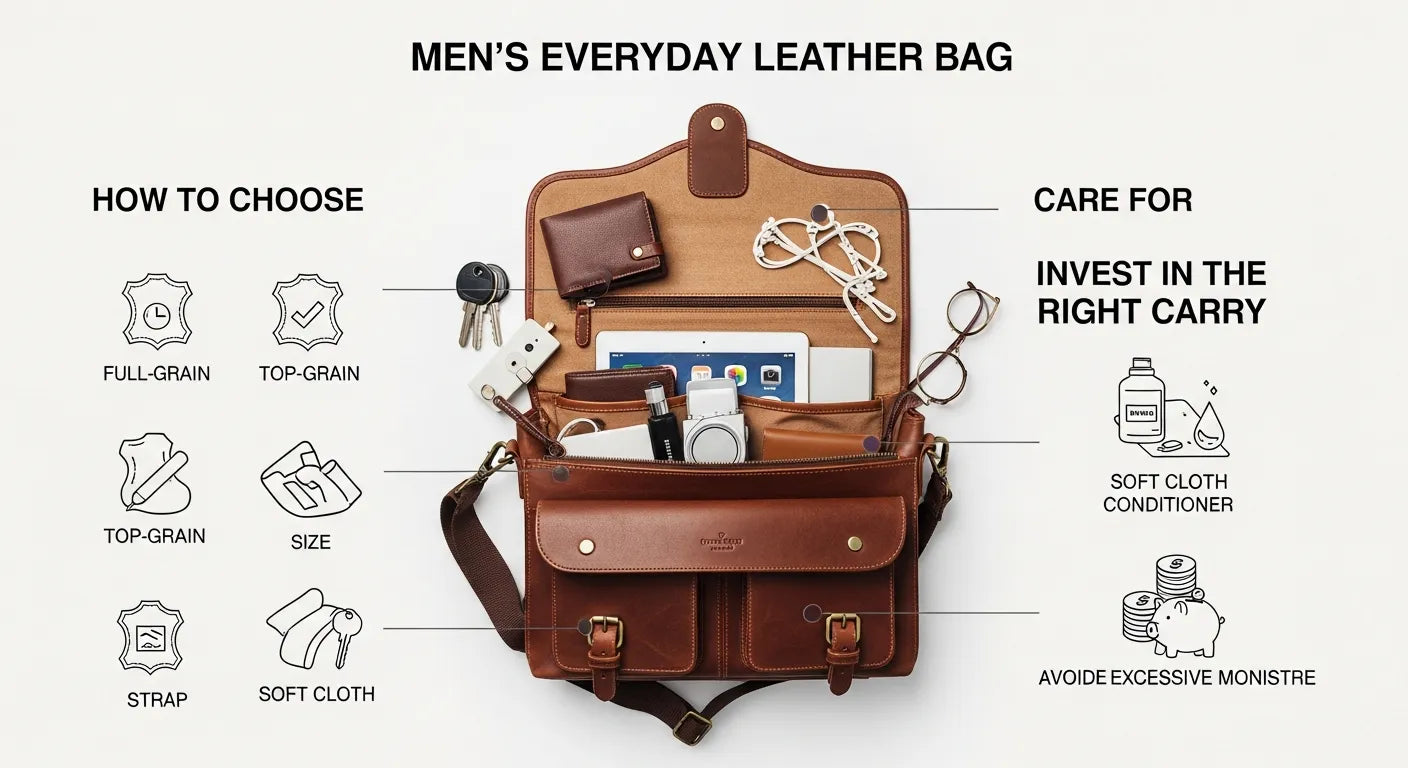 Men's Everyday Leather Bag: How to Choose, Care for, and Invest in the Right Carry