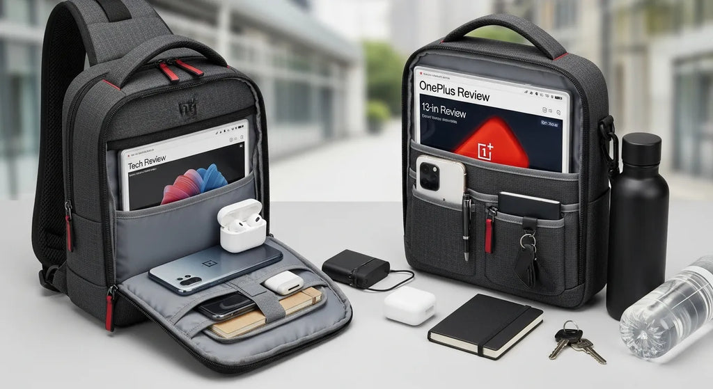 OnePlus Everyday Sling Bag Review: Comfort, 13-inch Laptop Protection, and Practical Organization for Urban Commuters