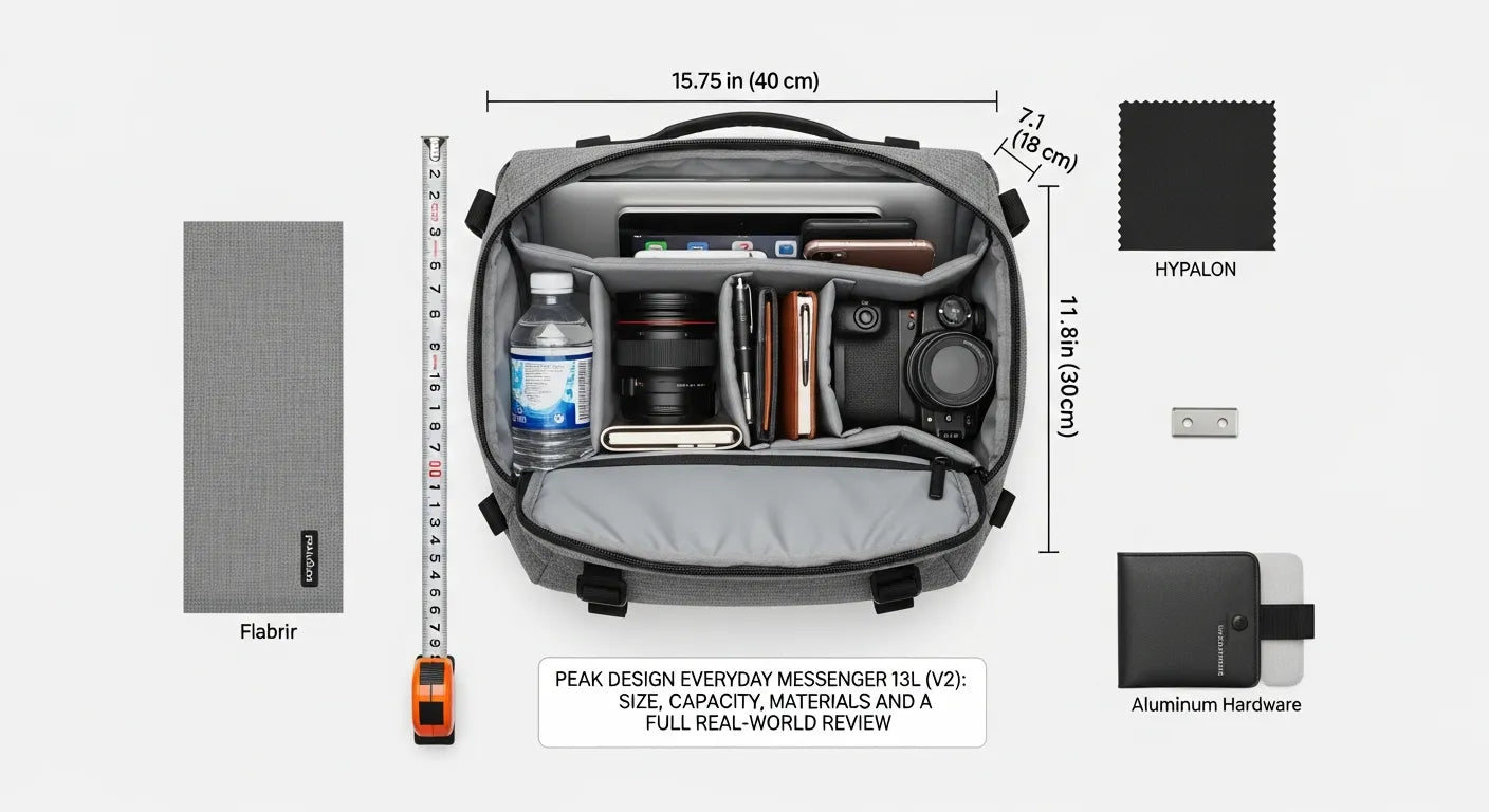 Peak Design Everyday Messenger 13L (V2): Size, Capacity, Materials and a Full Real-World Review