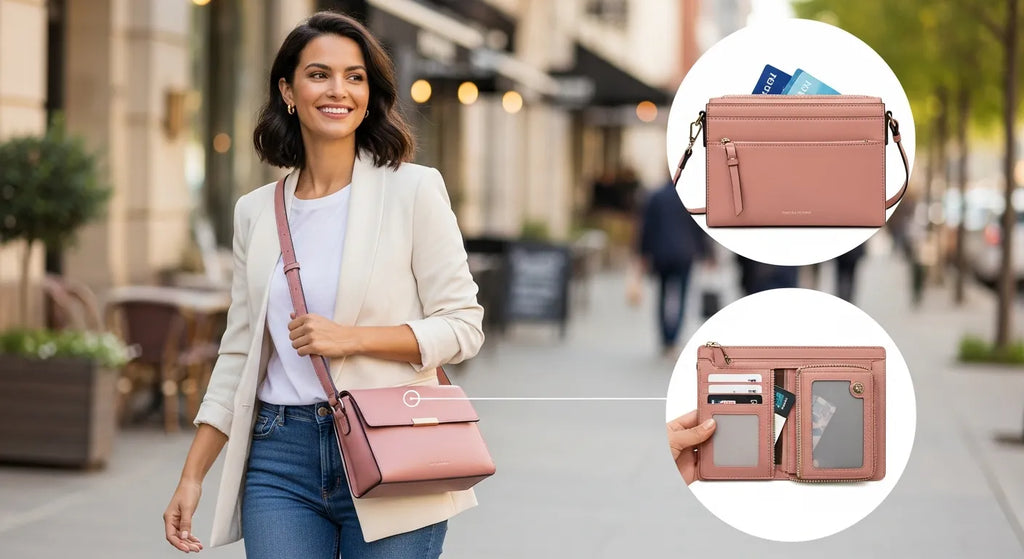 Poppy & Peonies 24/7 Crossbody Review: The Everyday Vegan Leather Bag with a Built-In Wallet
