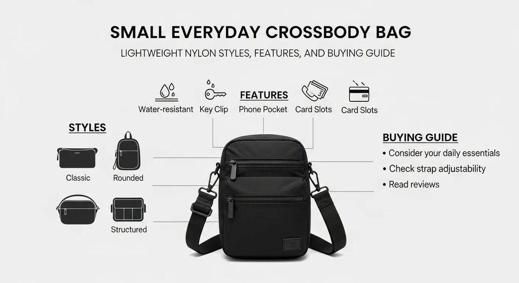 Small Everyday Crossbody Bag: Lightweight Nylon Styles, Features, and Buying Guide