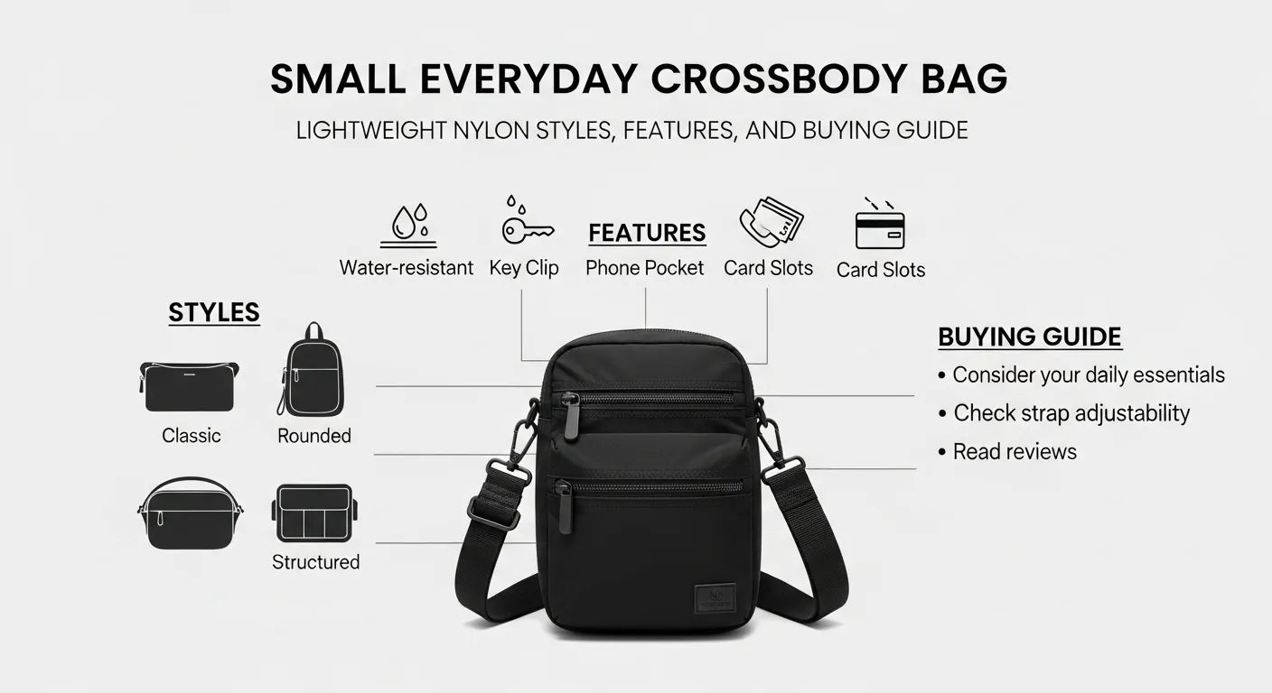 Small Everyday Crossbody Bag: Lightweight Nylon Styles, Features, and Buying Guide