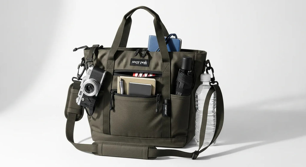 Snow Peak Everyday Use 2-Way Tote Bag Review: A Compact, Weather-Ready Convertible Tote for Daily Carry