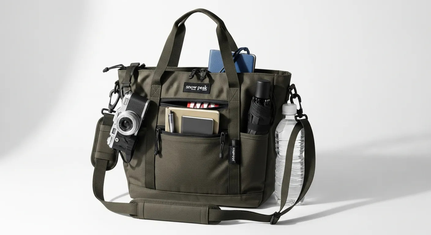Snow Peak Everyday Use 2-Way Tote Bag Review: A Compact, Weather-Ready Convertible Tote for Daily Carry