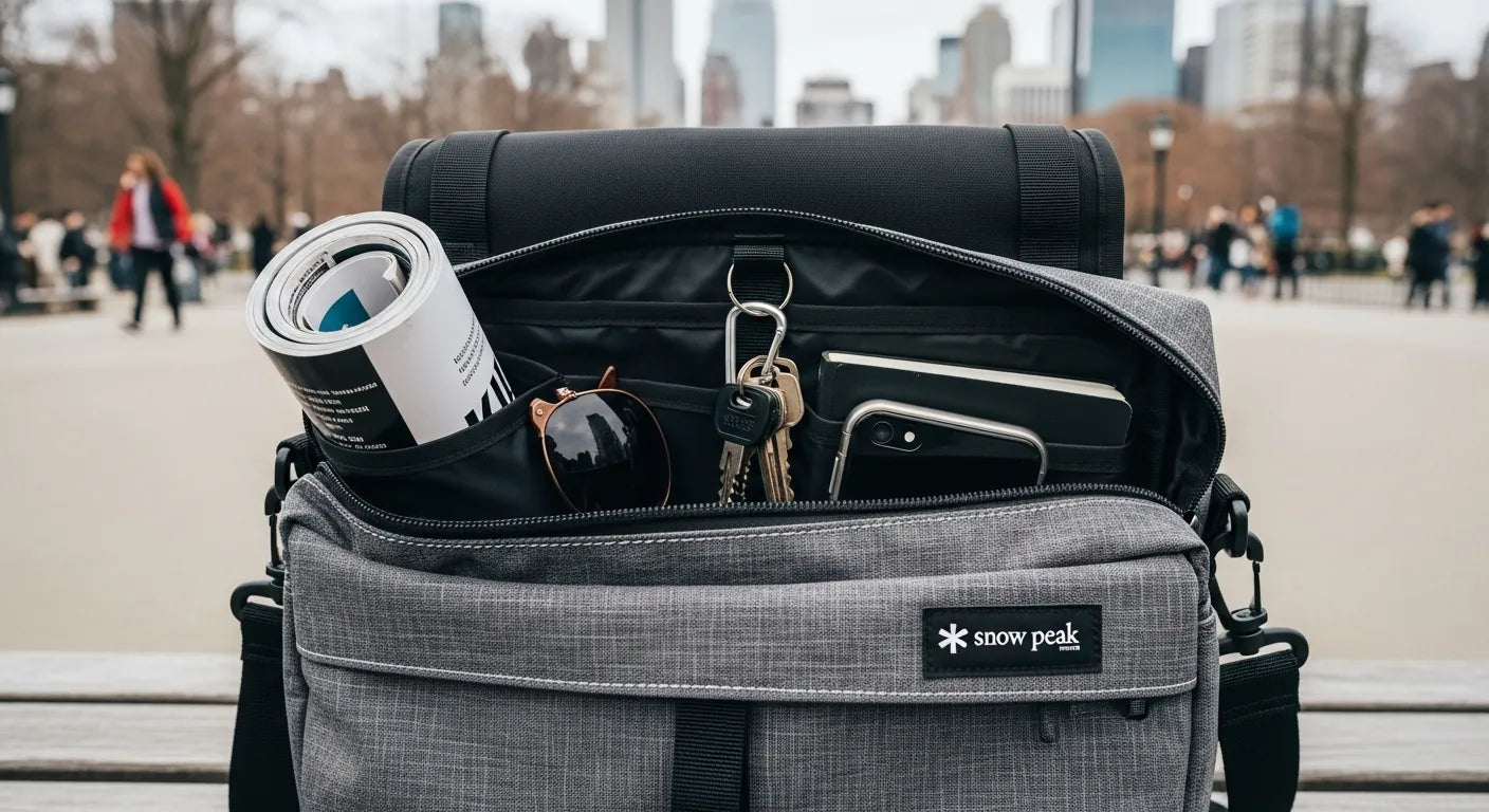 Snow Peak Everyday Use Middle Shoulder Bag — a practical mid‑size shoulder bag for urban life and light travel