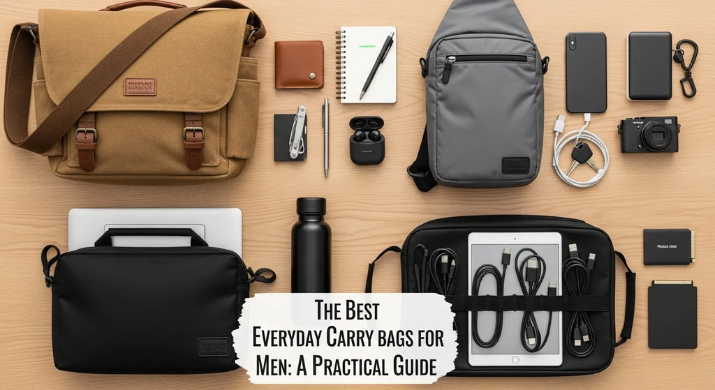 The Best Everyday Carry Bags for Men: A Practical Guide to Choosing the Right Over-the-Shoulder, Sling, and Tech Bags