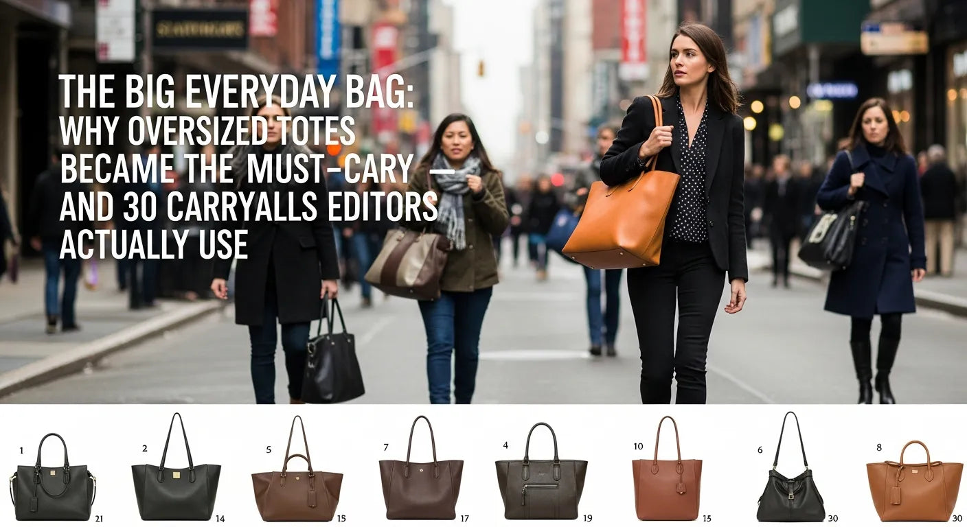 The Big Everyday Bag: Why Oversized Totes Became the Must-Carry — and 30 Carryalls Editors Actually Use