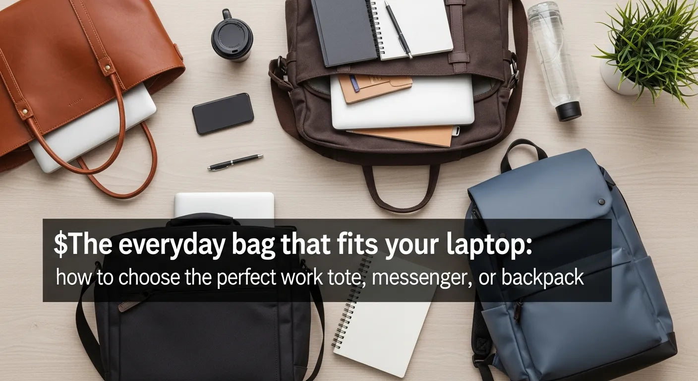 The everyday bag that fits your laptop: how to choose the perfect work tote, messenger, or backpack