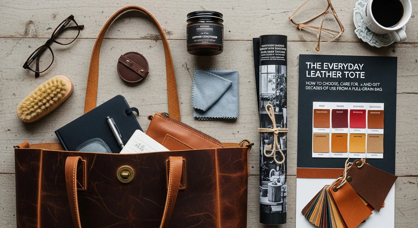 The Everyday Leather Tote: How to Choose, Care for, and Get Decades of Use from a Full-Grain Bag
