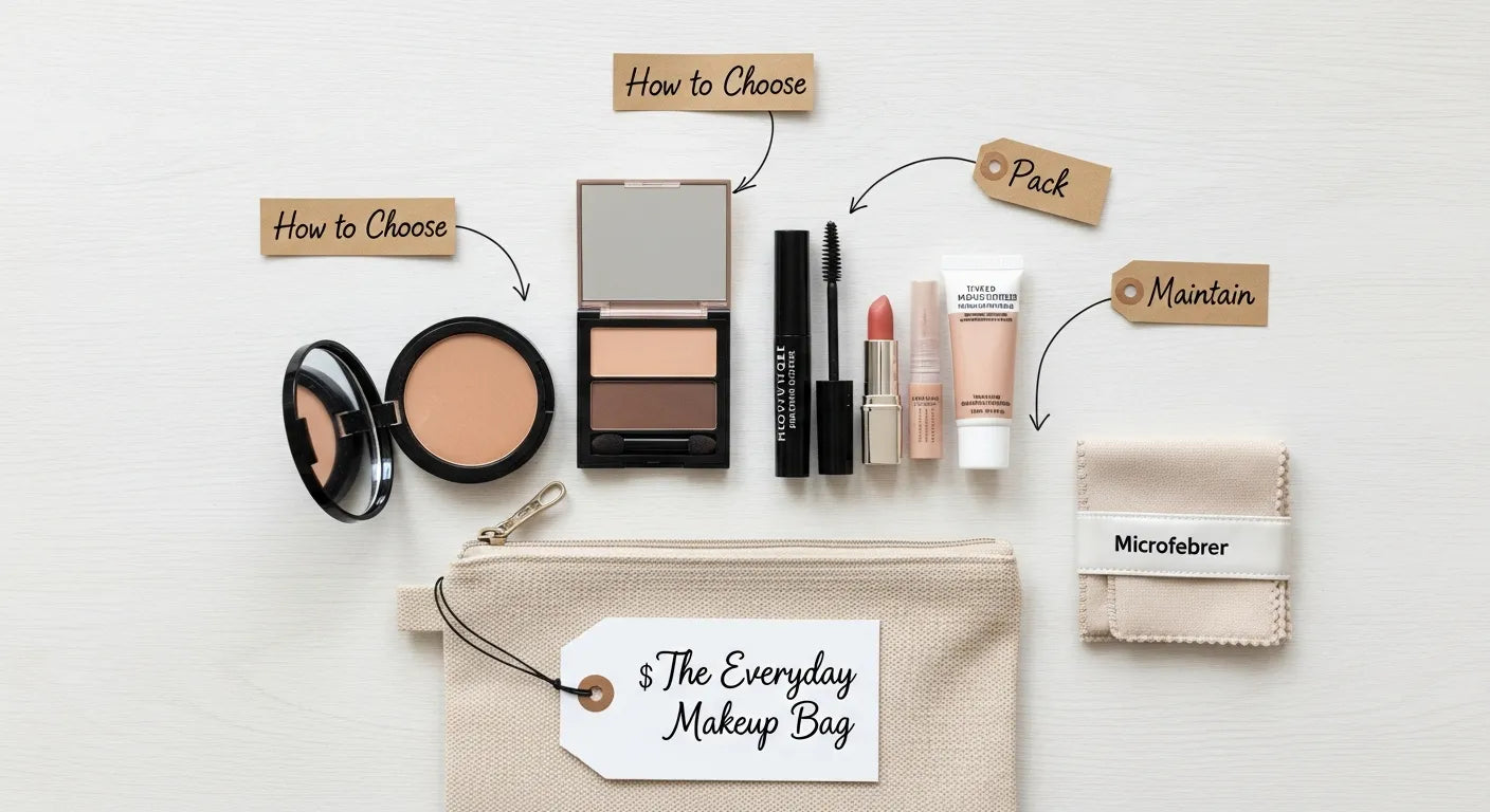 The Everyday Makeup Bag: How to Choose, Pack, and Maintain the one you’ll actually use