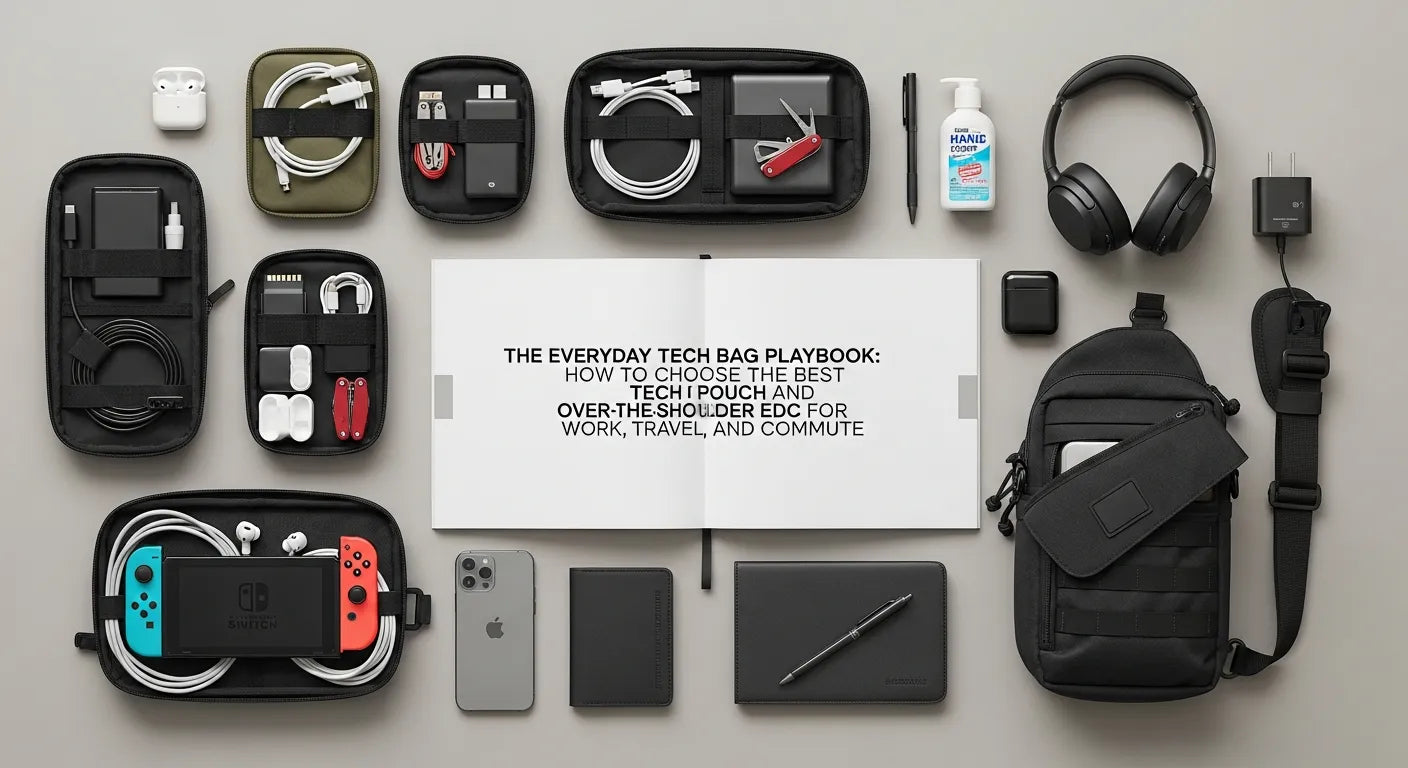 The Everyday Tech Bag Playbook: How to Choose the Best Tech Pouch and Over‑the‑Shoulder EDC for Work, Travel, and Commute