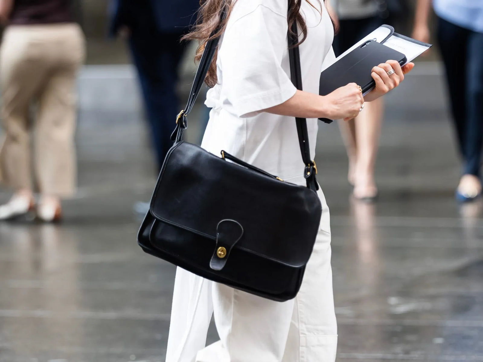 Vintage Coach briefcases are now the 'it' work bags